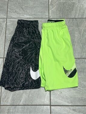 Nike Dri-Fit Youth XL Shorts Bundle Swoosh Athletic Set